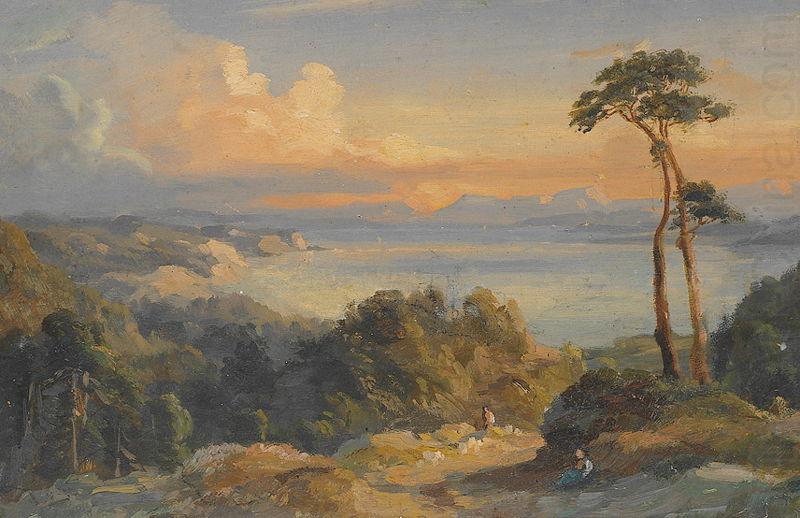 Evening at Lake Constance, unknow artist